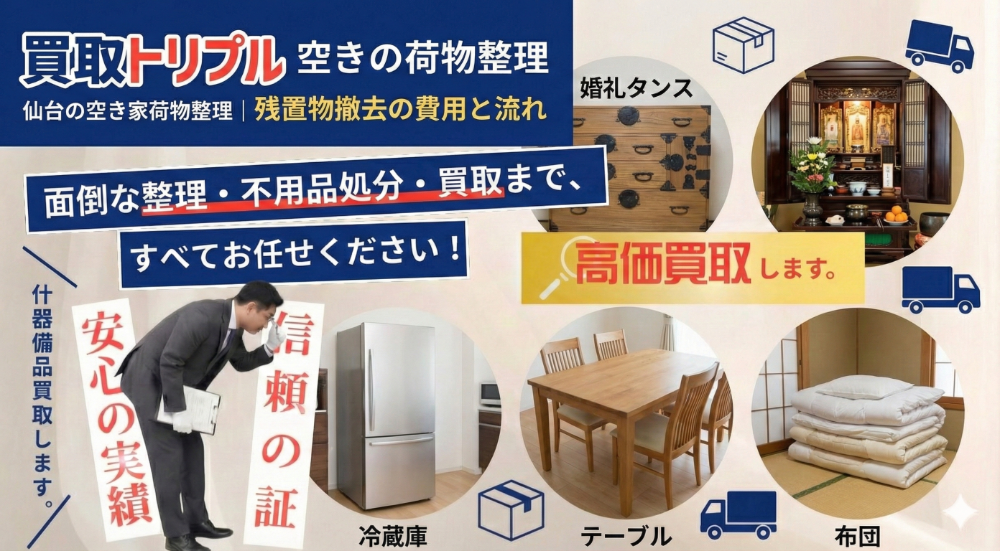 空き家の家財買取PCバナー