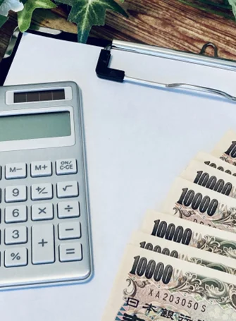 現金でお支払い