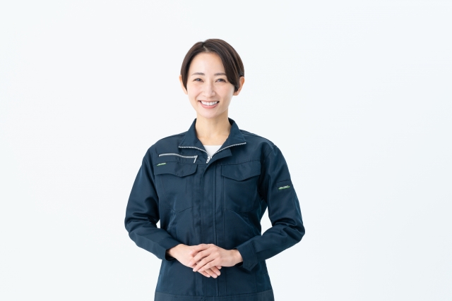 岩沼市を訪問する女性スタッフ
